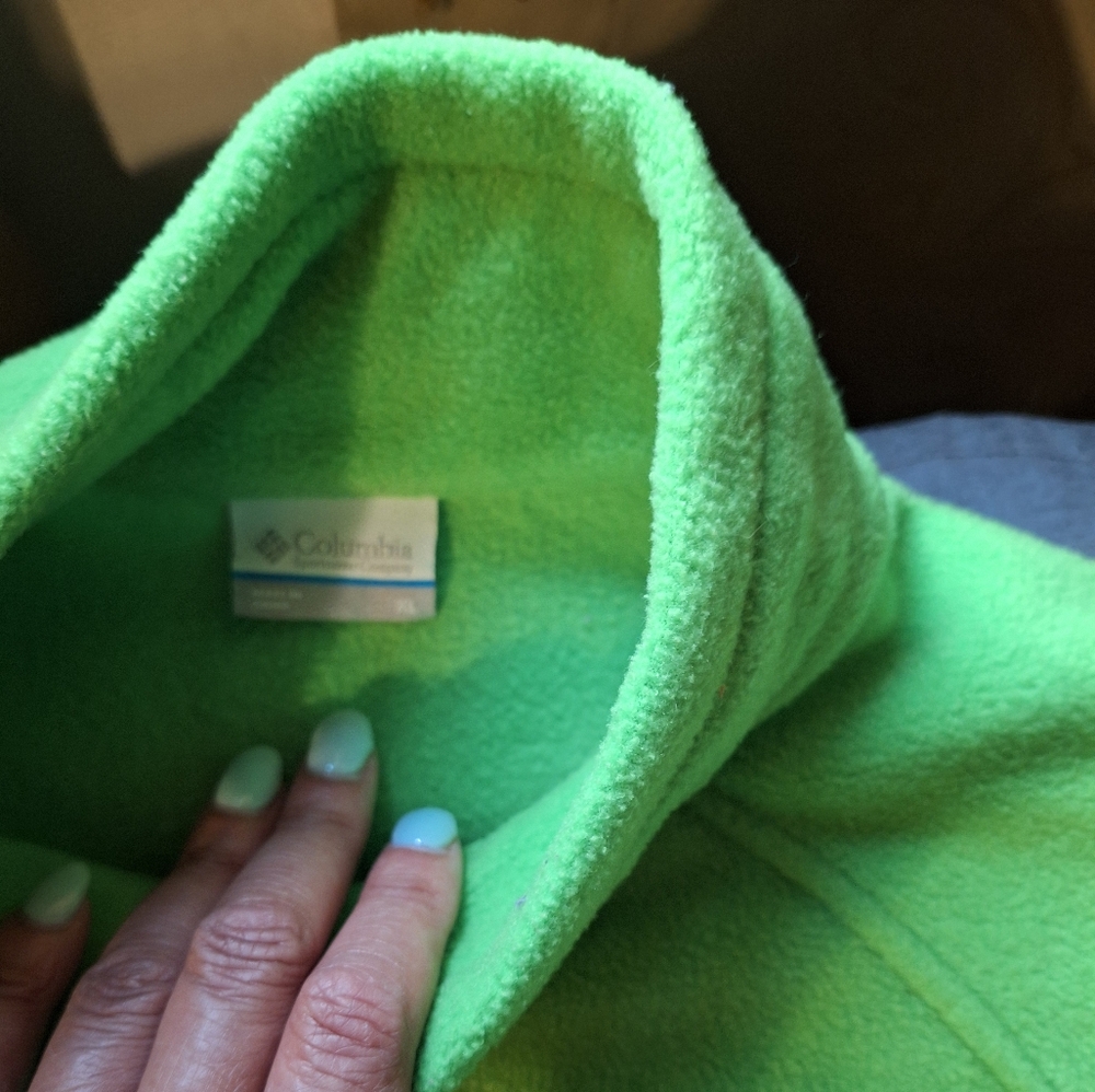 Columbia Bright Green Fleece Jacket